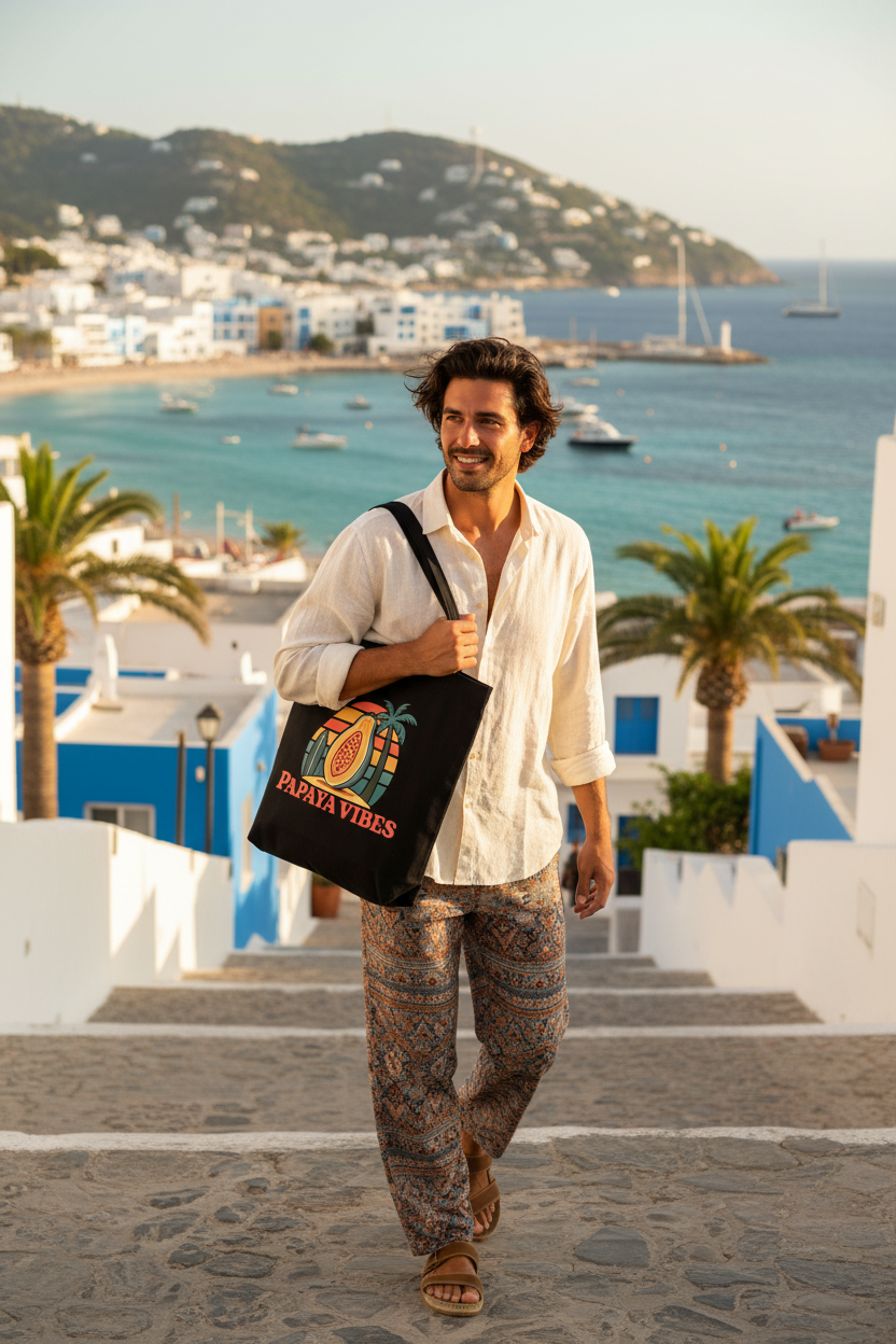 Papaya Vibes Tote Bag