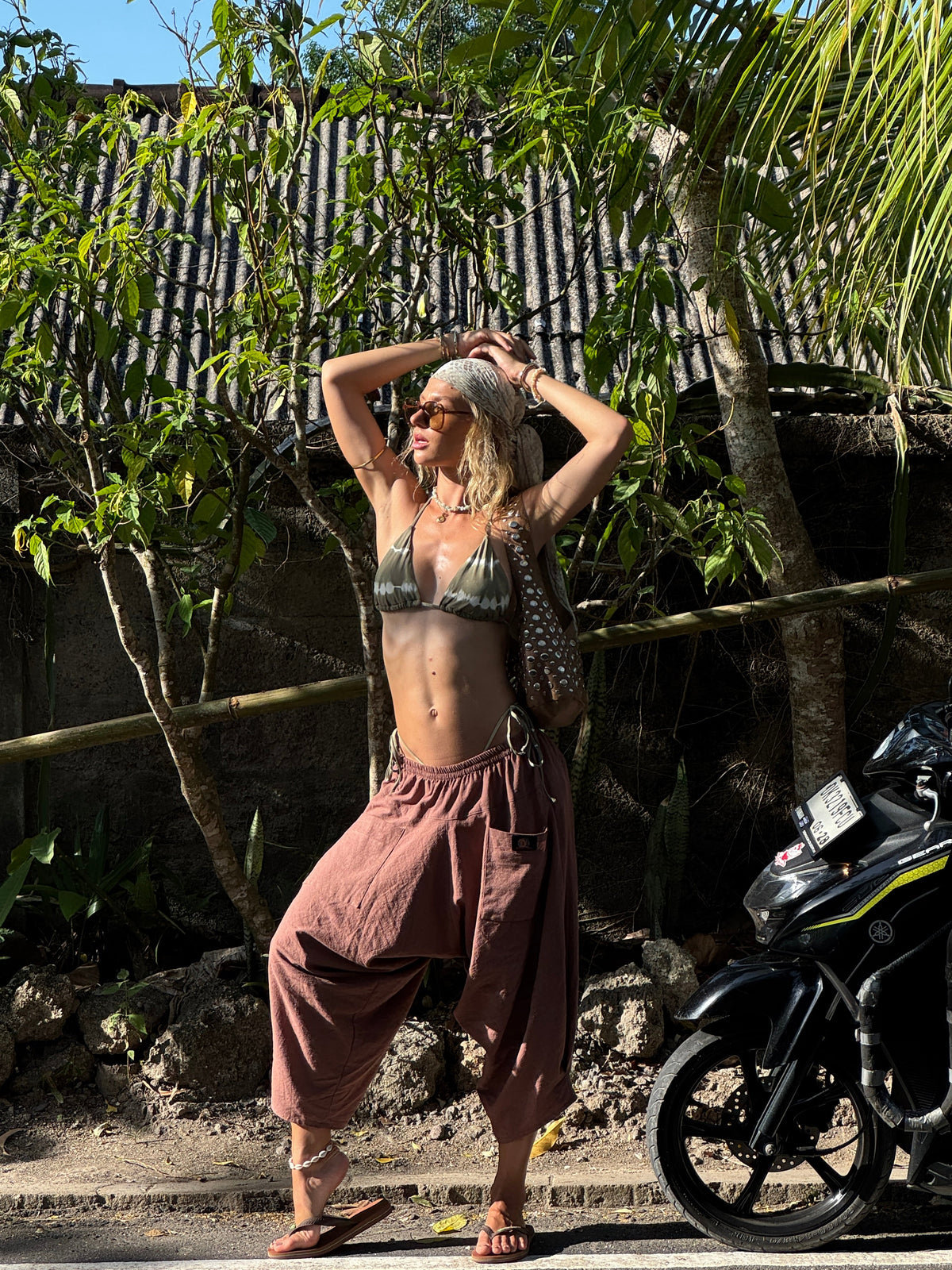 Signature Harem Pants - Rouge Brown